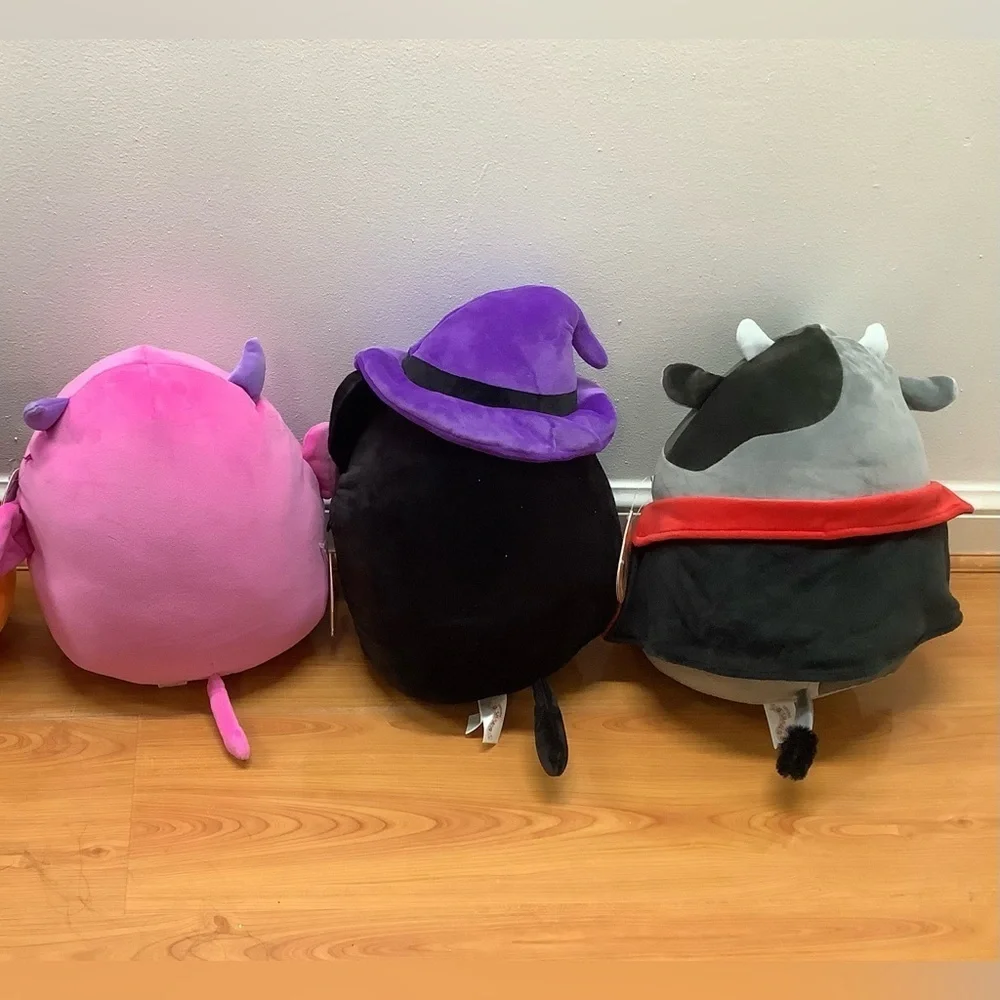Bridgette, Autumn, & Wakisha, Squishmallows Halloween Bundle Of 3. New With Tags
